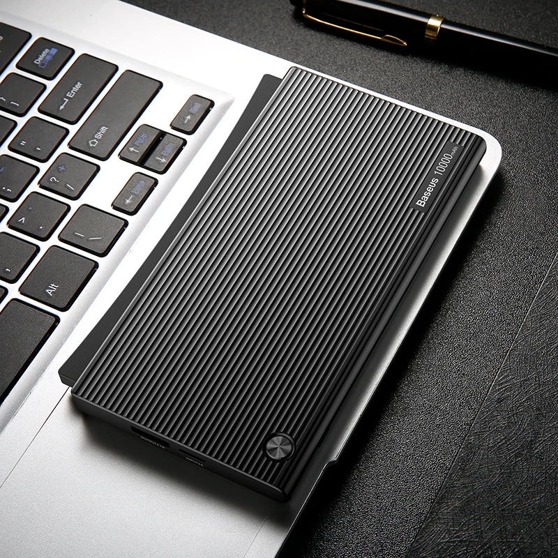 Baseus 10000mAh Dual USB LCD Power Bank For iPhone X 8 7 6 Portable Powerbank Mobile Phone External Battery Charger Poverbank