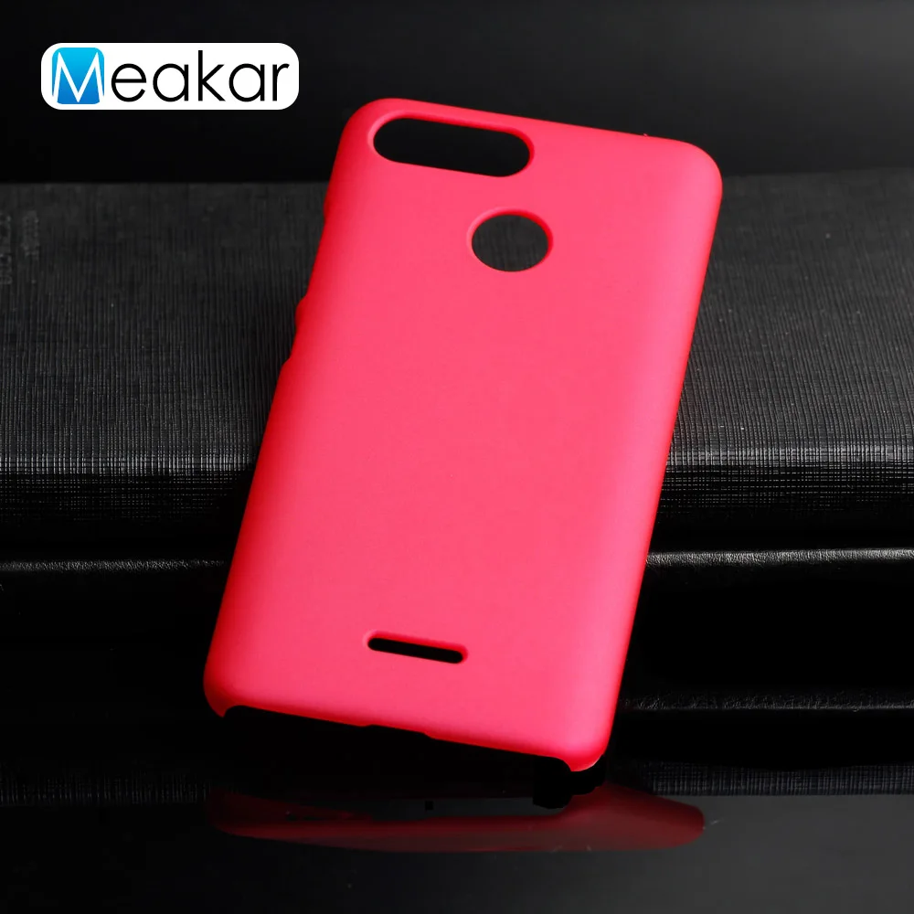 Матовый пластиковый чехол 5,45 для Xiaomi Redmi 6 Чехол для Xiaomi Redmi 6 Redmi6 чехол-лента на заднюю панель - Цвет: Rose Red