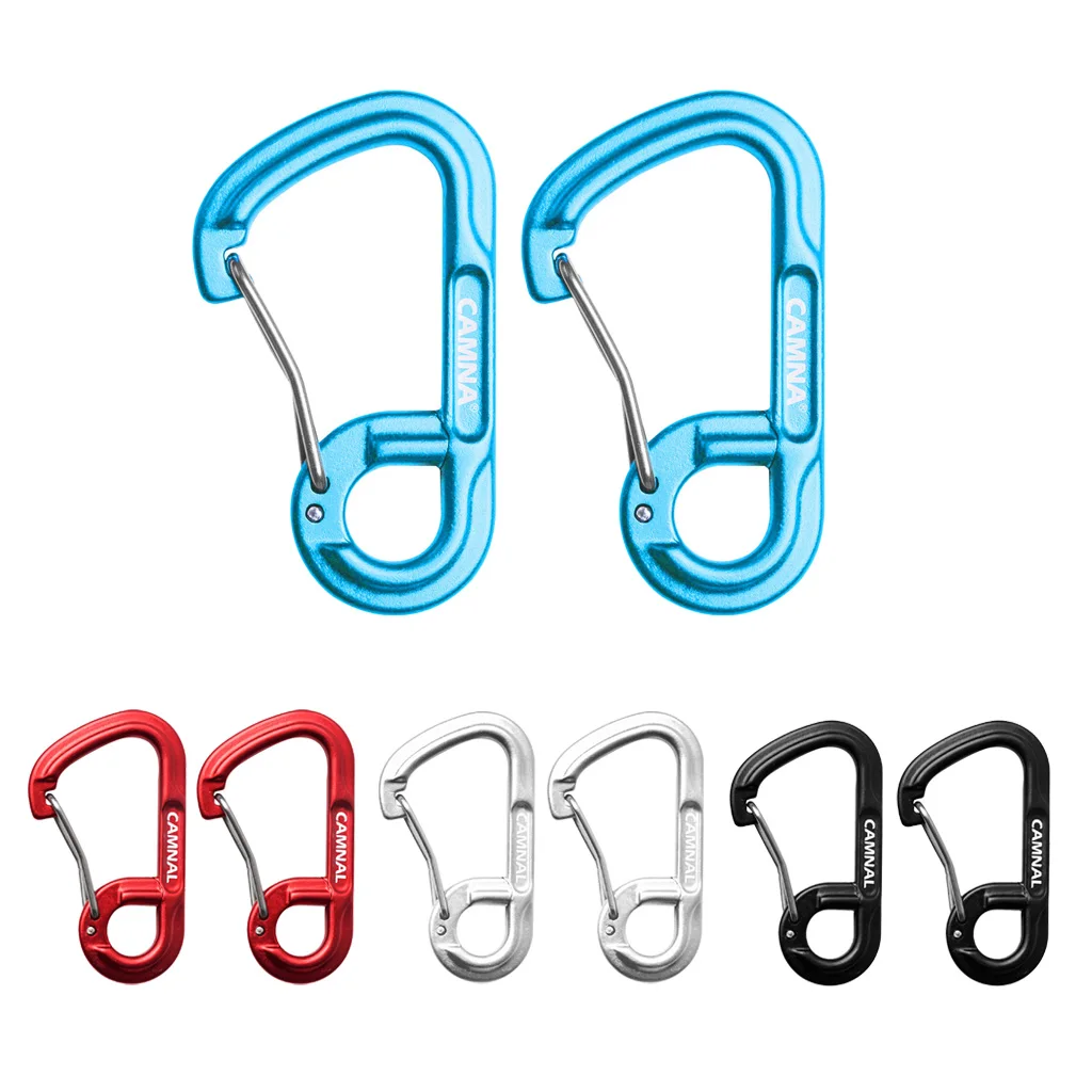 MagiDeal Lightweight Carabiners Hook Eyehole Spring Backpack Clasps Keychain Carabiner Clip Keychain Hook 