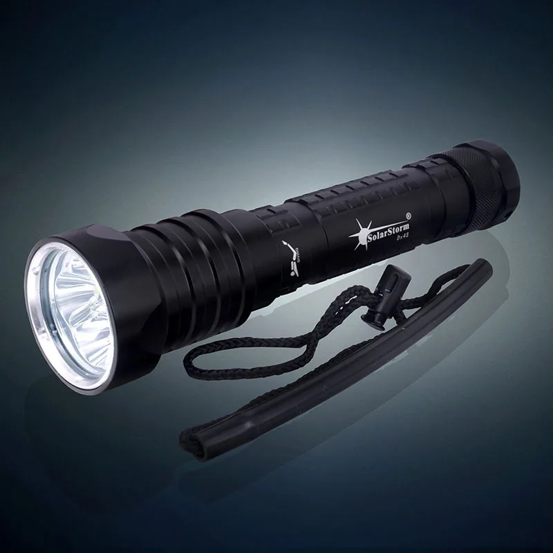 

High Power 6000 Lumens XM-L2 3-mode 100M LED Dive Lamp Scuba Diving Flashlight Waterproof Underwater Hunting Light 26650