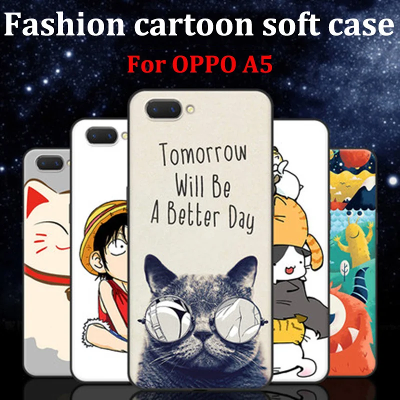 Высококачественный защитный чехол для OPPO A5 чехол стильная футболка с изображением персонажей видеоигр Soft shell для OPPO 5 чехол для OPPOA5 телефон чехол для OPPO A5 для задней панели Чехол fundas capas кожи