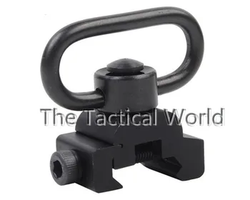

Tactical Hunting Quick Release Detach QD Sling Swivel with 20mm Rail Mount Base Picatinny Airsoft Combat Military Rifle Shotgun