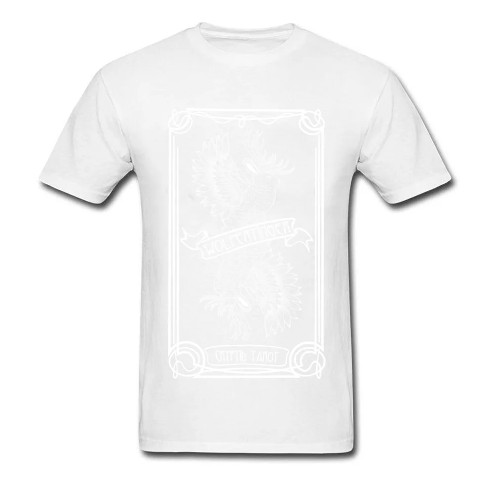 Summer Tops Shirt Summer/Fall 2018 Popular Round Neck 100% Cotton Fabric Tee-Shirt Men Tshirts Cryptid Tarot Series Wolpertinger Cryptid Tarot Series Wolpertinger white