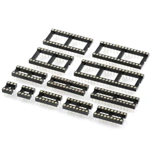 10PCS Round Hole IC socket Connector DIP 6 8 14 16 18 20 24 28 40 pin Sockets DIP6 DIP8 DIP14 DIP16 DIP18 DIP20 DIP28 DIP40 pins