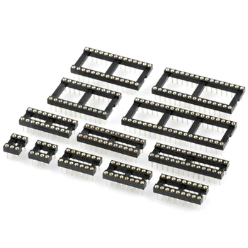 

10PCS Round Hole IC socket Connector DIP 6 8 14 16 18 20 24 28 40 pin Sockets DIP6 DIP8 DIP14 DIP16 DIP18 DIP20 DIP28 DIP40 pins