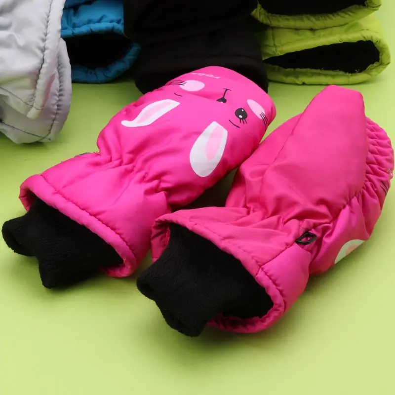 Kids Winter Warm Gloves Windproof For Children Boys Girls Ski Cycling Climbing Outdoor Gloves Waterproof