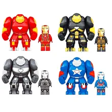 ML-K44 Super Heroes Marvel Avengers Iron Man Hulkbusters Model Figure Blocks Compatible Building Brick Toys For Children цена ML-K44 Super Heroes Marvel Avengers Iron Man Hulkbusters Model Figure Blocks Compatible Building Brick Toys For Children цены онлайн