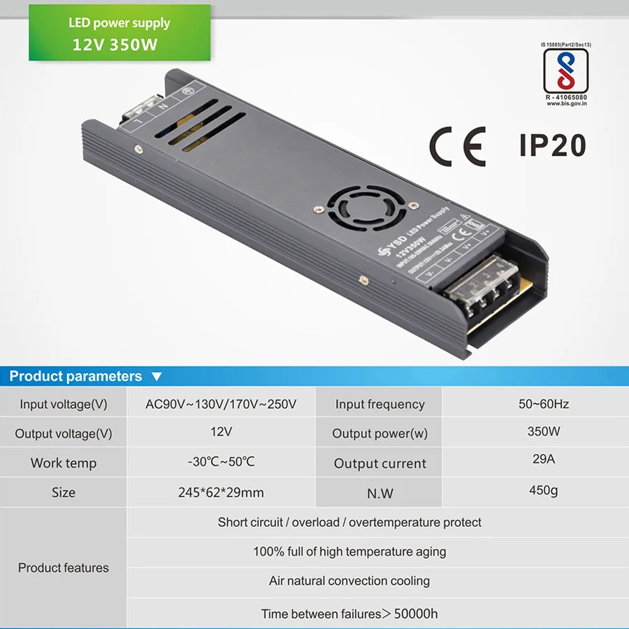 IP20 350W