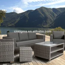 Эксклюзивный алюминиевая рама поли открытый диван из ротанга конструкции