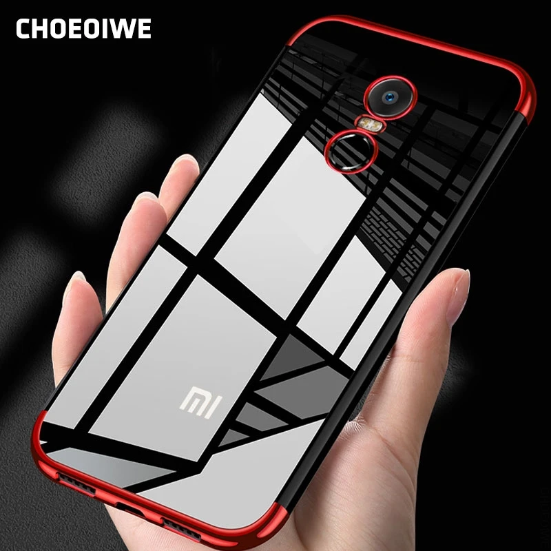 CHOEOIWE Cases for Xiaomi Redmi Note 4 Global Version Note4x Plating Soft Case Cover Silicone Clear Phone Back 4x |
