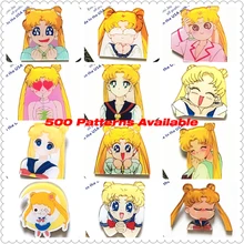 Kawaii Icon Harajuku Sailor Moon Badge Acrylic Brooch For Women/Man Clothes Badge Decorative Rozet Collar Scarf Lapel Pin Broach