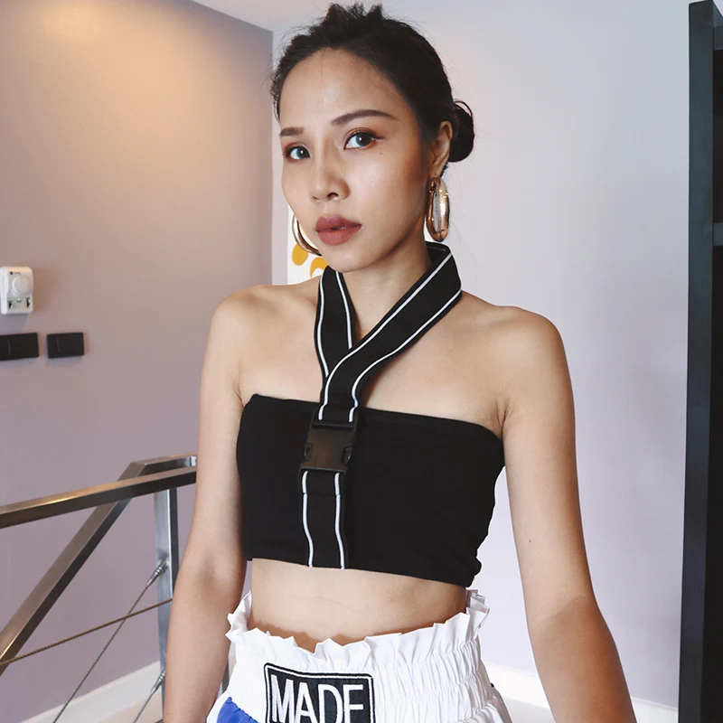 Sexy Crop Top Women Tank Tops Summer Beach Cropped T Shirts Sleeveless