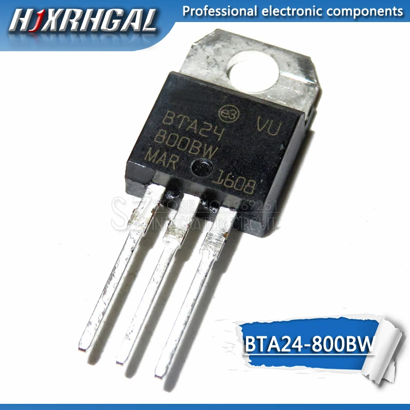 10 шт. BTA24-800BW BTA24-800 BTA24 TO-220 новые и оригинальные HJXRHGAL | Электронные компоненты