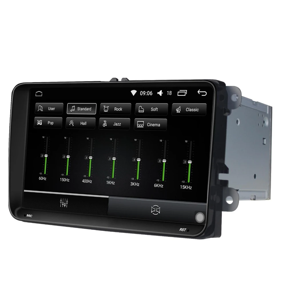 Perfect Android 8.1 4GB/32GB Built-in DSP Octa Core 2 Din 9" For Volkswagen Skoda/Polo/Golf/Passat GPS/Wifi/Bluetooth Car Radio 3