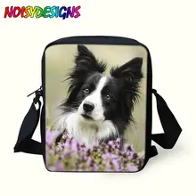 Одиночная сумка через плечо мессенге собака граница колли Messebger сумка детская школьная сумка подарки на день рождения Дети Девочки Мальчики Кроссбоди Bolsa