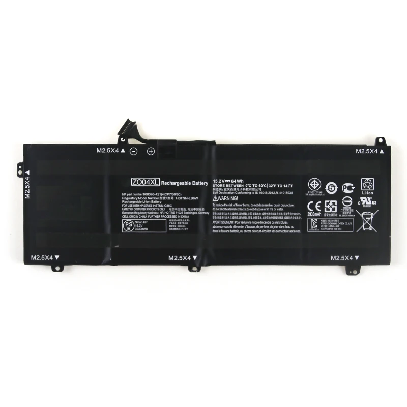  kede 15.2V 64Wh Original ZO04XL Laptop Battery For HP ZBook Studio G3 808396-421 808450-001 HSTNN-C