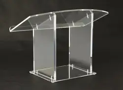Acrylic Pulpit Tabletop Lectern Clear Plexiglas Podium (LCTDSKKDAC) plexiglass