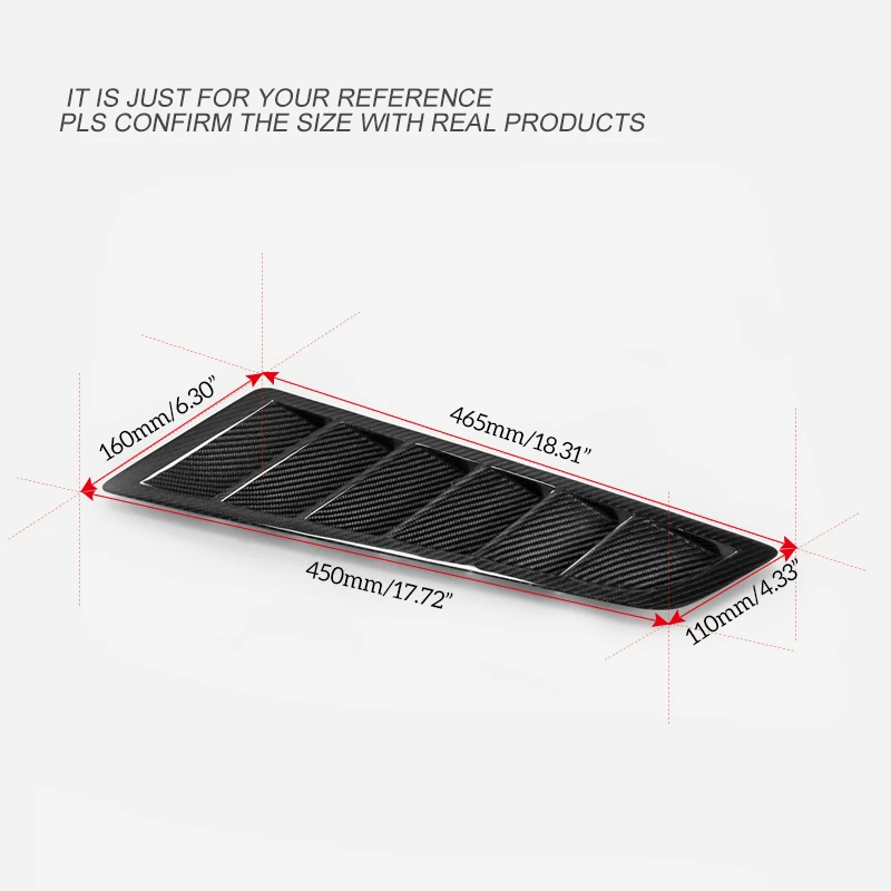 GT тип универсальный из углеродного волокна вытяжка(около 46x14 см) для MX5 GTS Civic Skyline глянцевая отделка крышка капота воздуховод комплект отделка