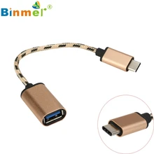 Адаптер Binmer USB-C 3,1 type C штекер к USB 3,0 кабель адаптер OTG синхронизации данных зарядное устройство Зарядка для samsung Galaxy Note#1#3