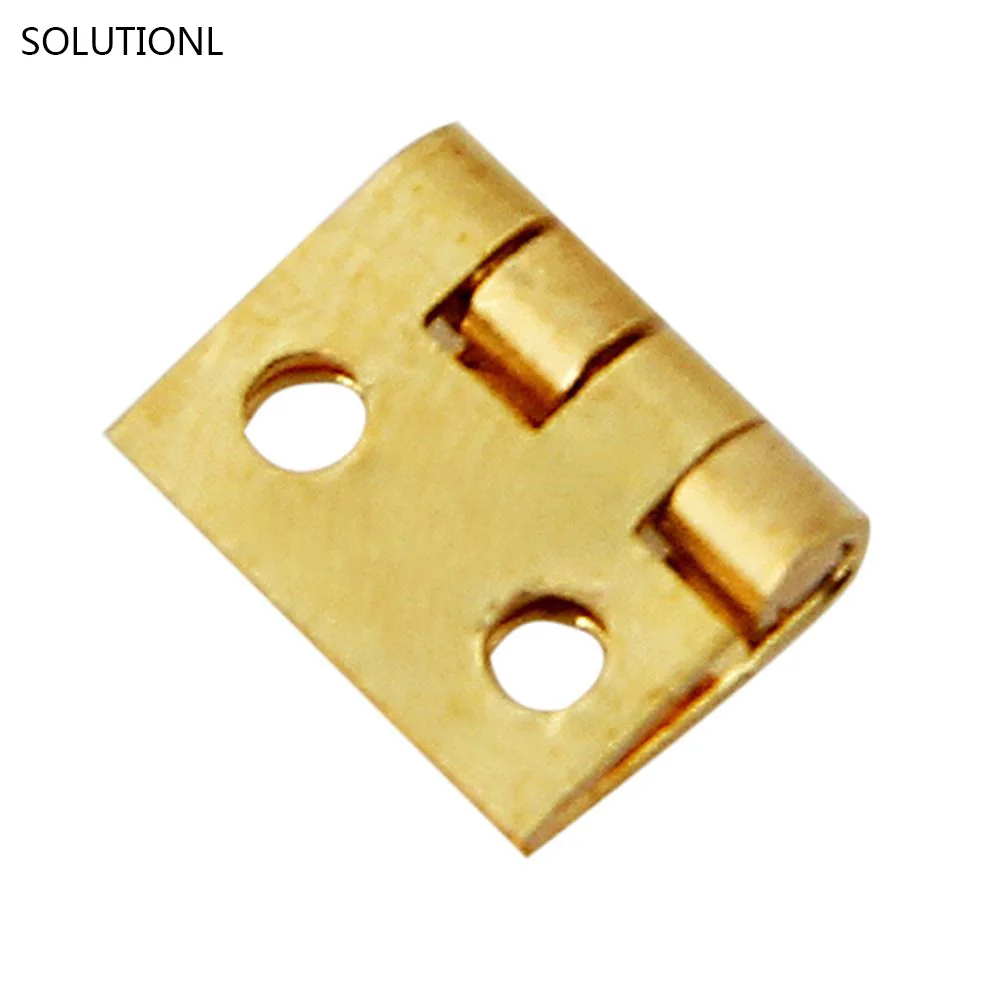 20pcs Mini Metal Hinge Golden for 1/12 House Miniature Cabinet Furniture Brass Hinge Dollhouse Miniature Cabinet Closet