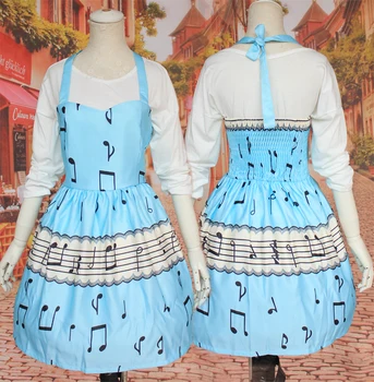 

Anime Hatsune Miku Cosplay Halloween Party Cos Japanese cartoon lolita Note dress set Cosplay Man Woman Cosplay Costume