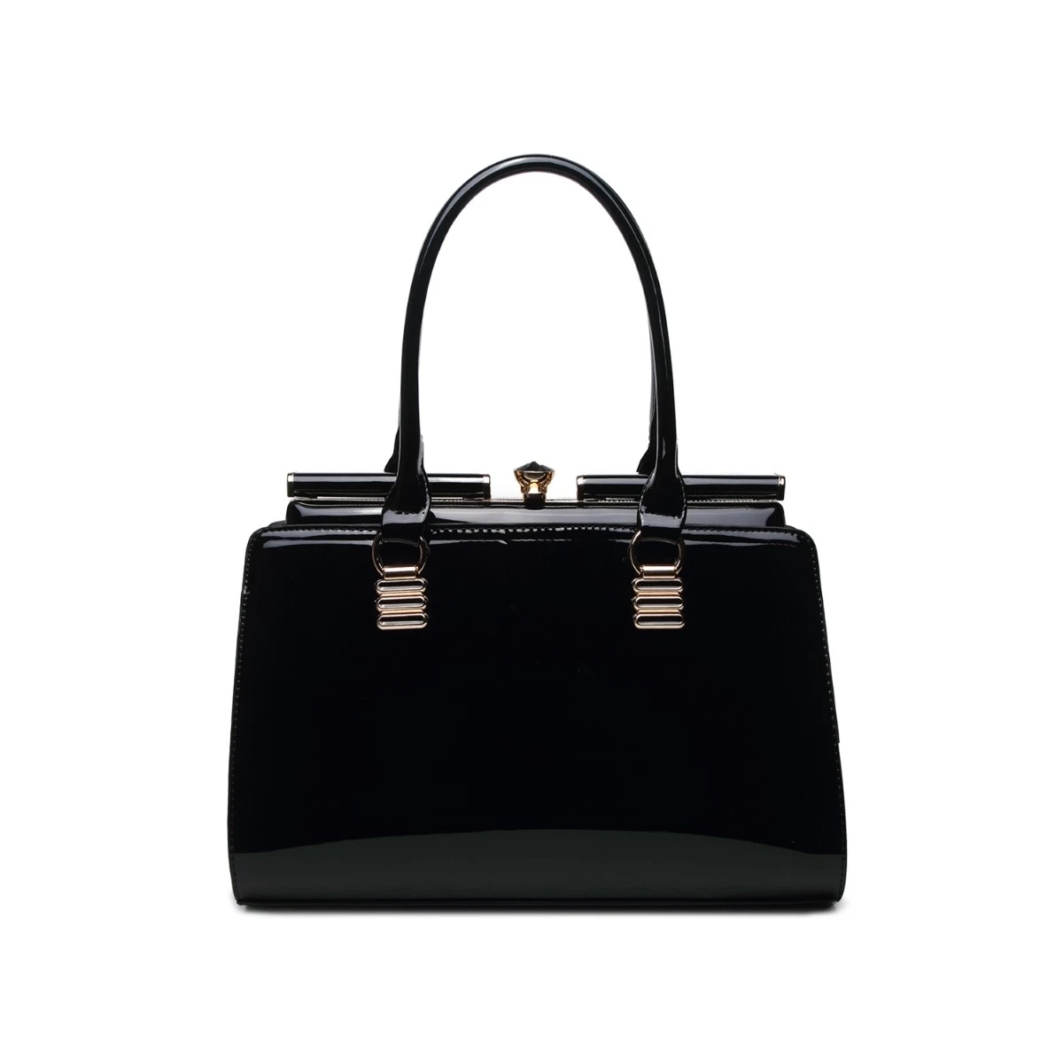 MKF Collection Jennifer Patent Celebrity Handbag by Mia K Farrow