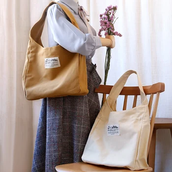 

All-match canvas canvas shoulder large capacity canvas handbag brief women's bag