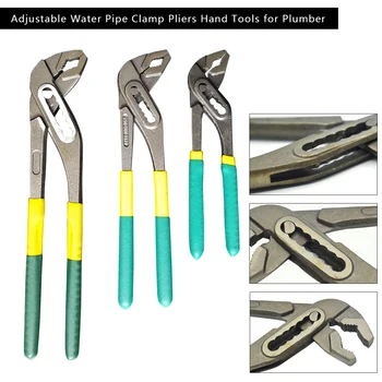 

New Stained Plastic Handle Clamp Plumbing Pipe Wrench Manual Wrench Water Pump Pliers Hand Tools