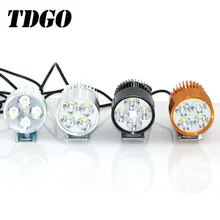 V-90 TDGO DC 12 v Luzes Redondas 1000LM Motocicleta Locomotiva 4LED Farol Holofotes Lâmpada Auxiliar Retrovisor Espelho Accessorie luz