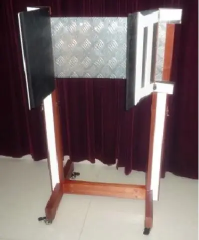 

Thru Steel Illusion Magic Tricks For Professional Magician Body Through Steel Plate Magie Stage Gimmick Props Mentalism Funny