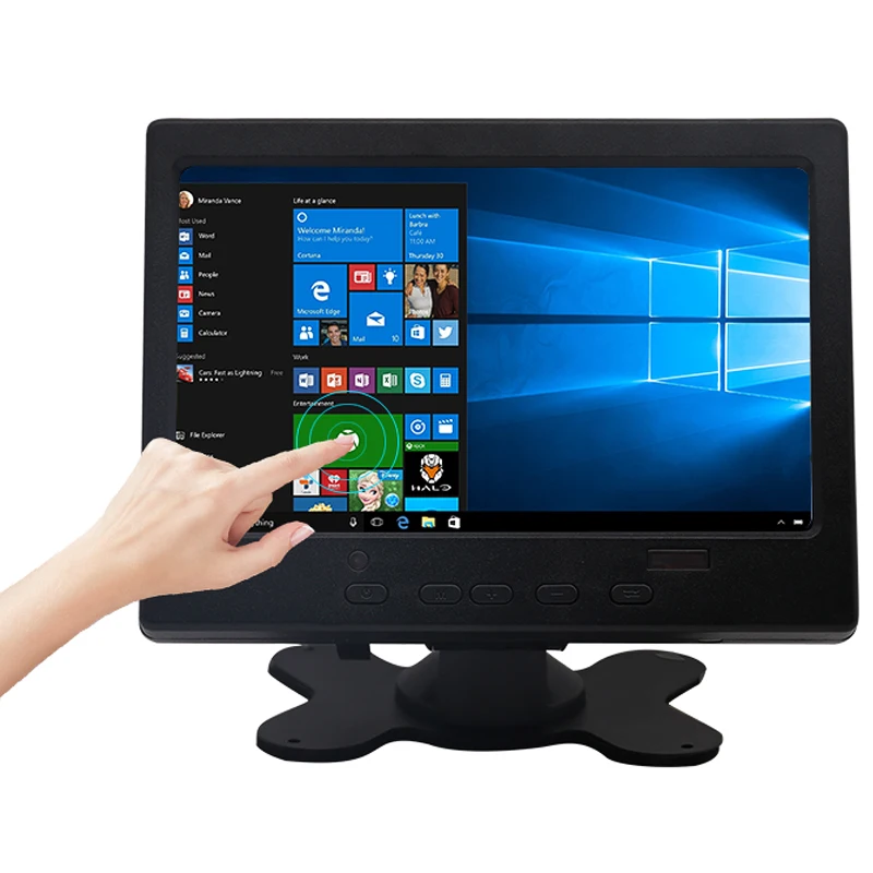 

7 Inch 1024x600 ips Computer Monitor With Touchscreen Function HDMI+VGA+AV Display Screen for Raspberry Pi B+/2B/3B