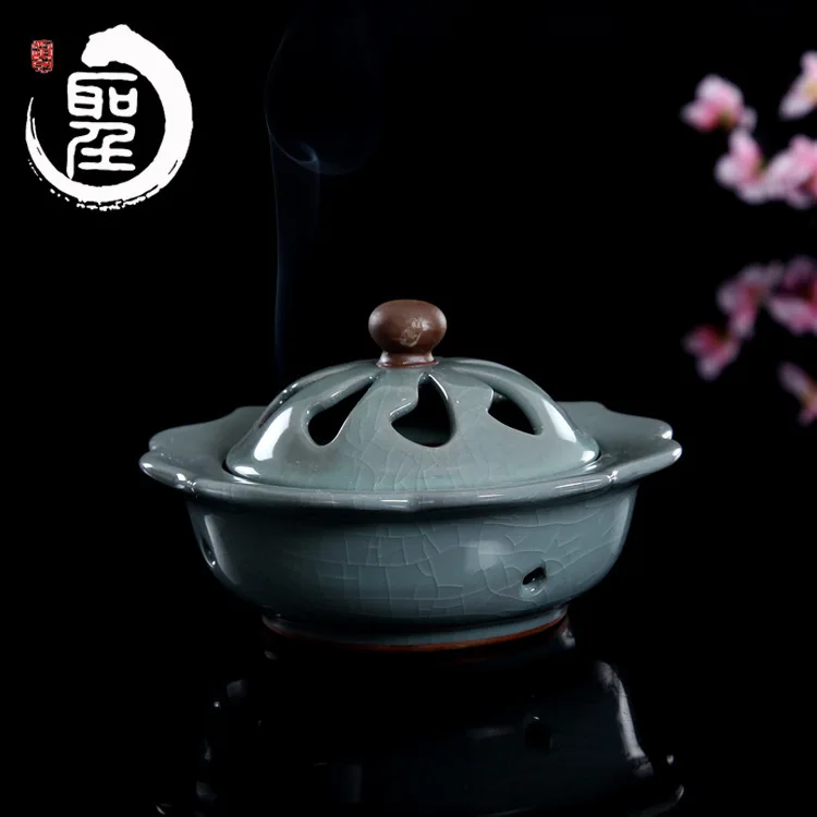 Ge Kiln Longquan Celadon Ceramic Household And Sandalwood Incense Smoke Incense Vaporizer