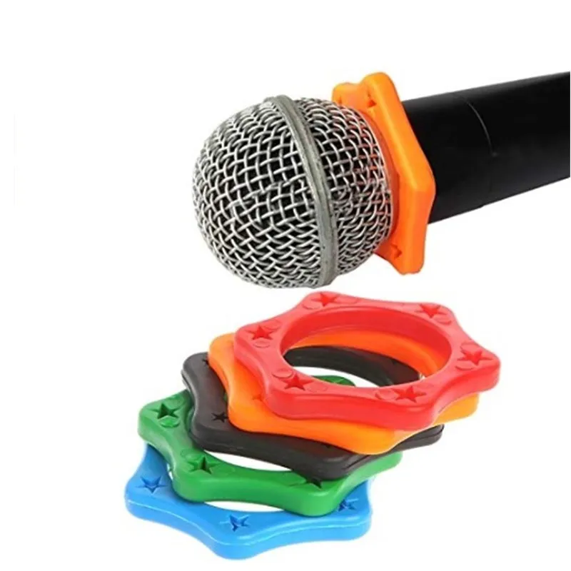 

30Pcs Anti-rolling Ring Wireless Handheld Microphone Accessories Mic Protection Silicone Ring for KTV DJ Equipment