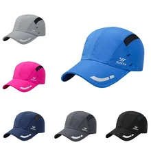 Беговая Кепка с принтом для улицы, быстросохнущая защита от ультрафиолета, от солнца, Кепка с козырьком, головной убор, спортивная одежда для улицы с регулируемой застежкой сзади