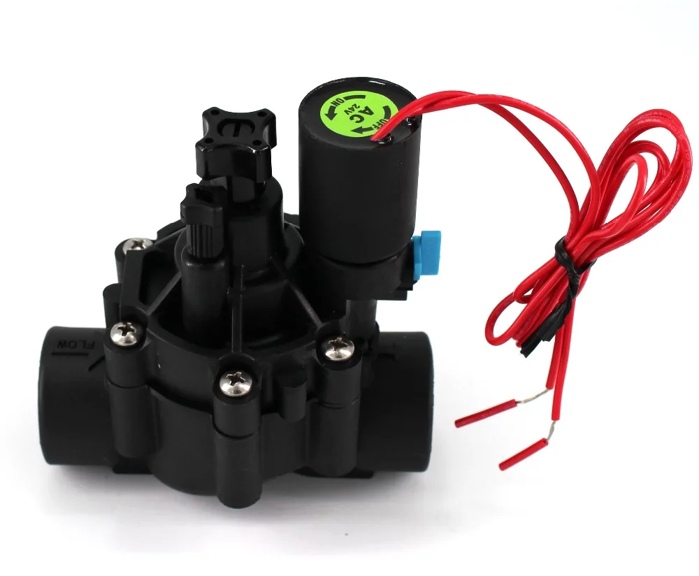 

101DH Inline Plastic Residential Irrigation Valve with Flow Control-BSPT internal thread