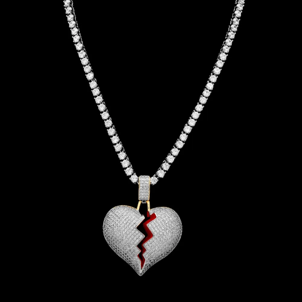 кулон разбитое сердце