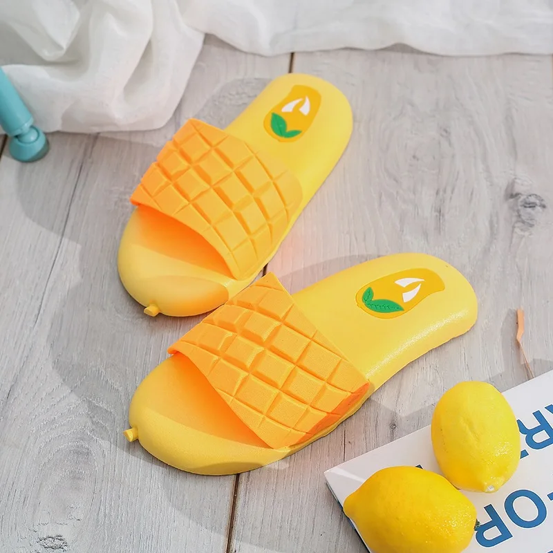 

Skinfullysweet New Fruit Female Slippers Summer Beach Slippers Mango Slippers Fashion Cute Female Casual Non-slip Shoes