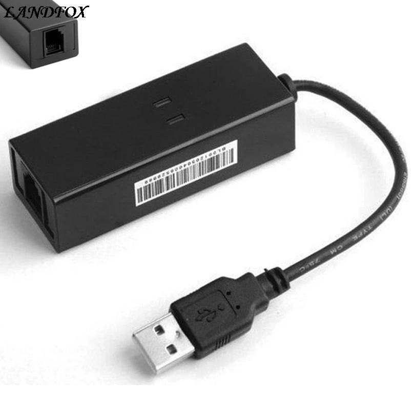 

USB 56K V.92 External Dial Up Voice Fax Data Modem fr Win XP 7 8 Linux