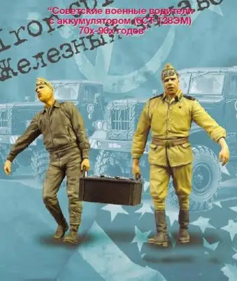 

1/35 Scale Unpainted Resin Figure Russian artillery crew Handling Battery