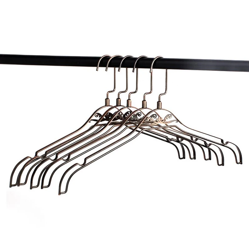 10 Pcs/Lot Antique Bronze Metal Clothes Coats Hanger, Unique Design Creative Hanger for Clothes