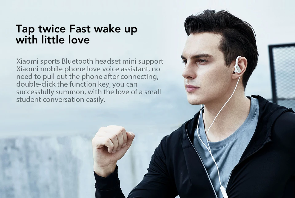 Original Xiaomi Mi Bluetooth Earphone mini Version Sport Wireless Headset IPX4 Waterproof Bluetooth 4.1 Headset (19)