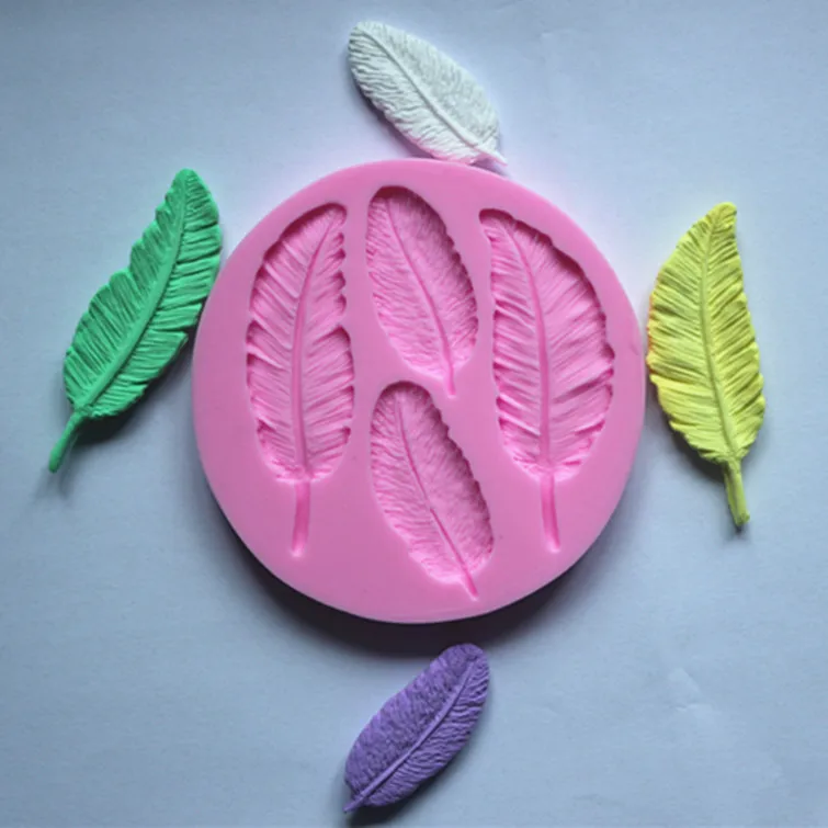 DIY foliage silica gel candy mould Chocolate cake decoration plaster clay decorating leaf silicone mold