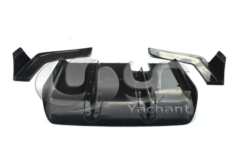 2008-2014 Nissan R35 GTR CBA DBA LB PERFORMANCE LB WORKS Style Rear Diffuser & Spats FRP (2)
