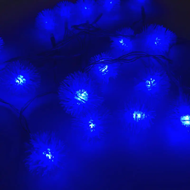 Escamas 2 M 4 m 10 m vacaciones Hairball Snowball LED String luces AA batería evento Fiesta decoración iluminaciones LED de Vacaciones Luces