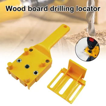 

Handheld Woodworking Dowel Jig Metal Sleeve Straight Hole Locator for Furniture Punching CLH@8