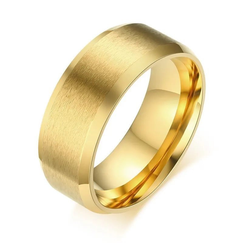 Vnox, персонализированное мужское кольцо NYC, линия Нью-Йорк, черное кольцо из нержавеющей стали, гравировка, подарок на заказ - Цвет основного камня: Gold