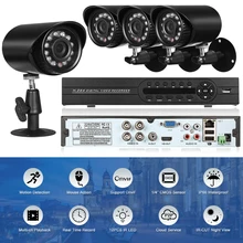 4CH 1080 P видеонаблюдения DVR безопасности Системы комплект Поддержка P2P облако Onvif IR-CUT фильтр инфракрасный Ночное видение Всепогодный