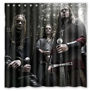 

Ensiferum Shower Curtain Waterproof Moldproof Polyester Fabric Bath Curtain Drop Ship Bathroom Decor 180*180cm