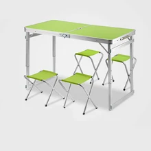 Открытый складной стол с отверстием для зонтика поднят многофункциональный стол легкий портативный стол и стул набор Кемпинг барбекю обеденный стол