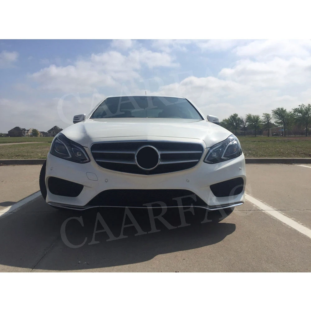 Передний спойлер из углеродного волокна для Mercedes Benz E Class W212 E260 E300 E400 Седан 4 двери